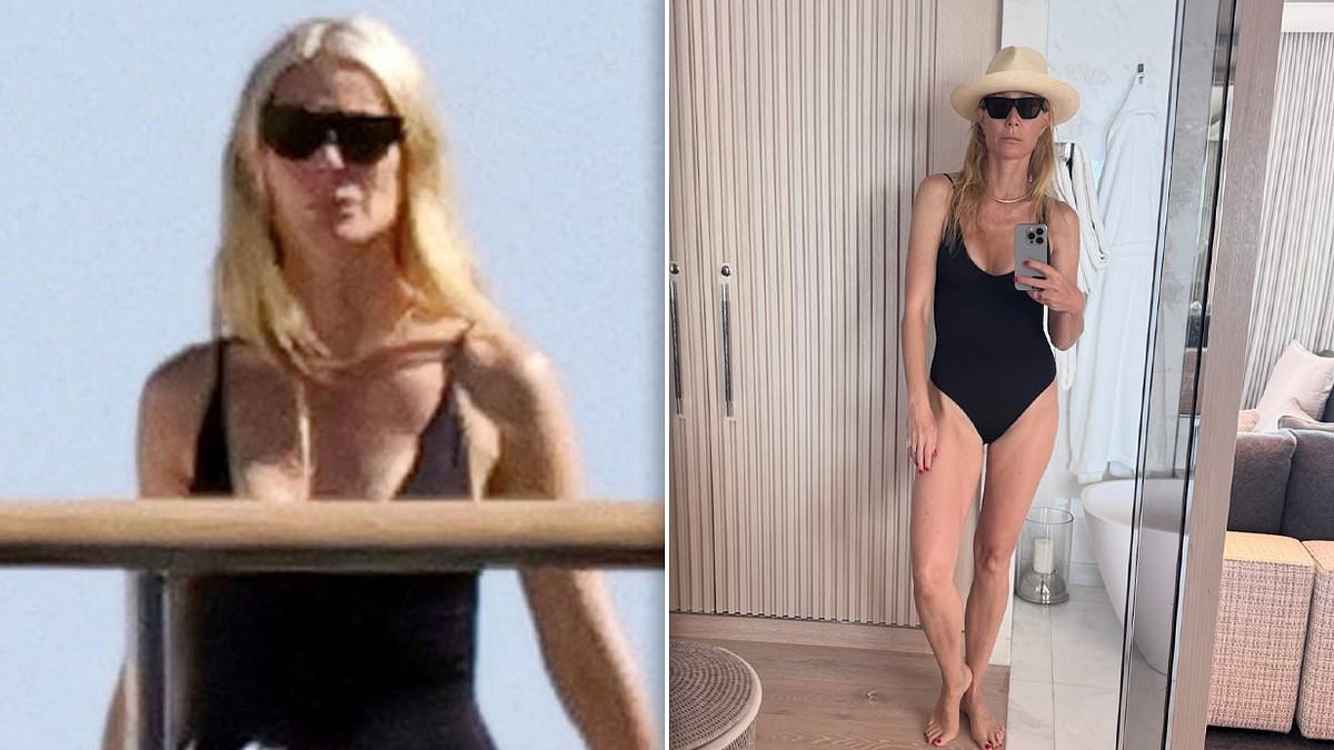 Gwyneth Paltrow wears favorite $200 swimsuit after ditching strict diet in sneak peek of her luxury summer trip