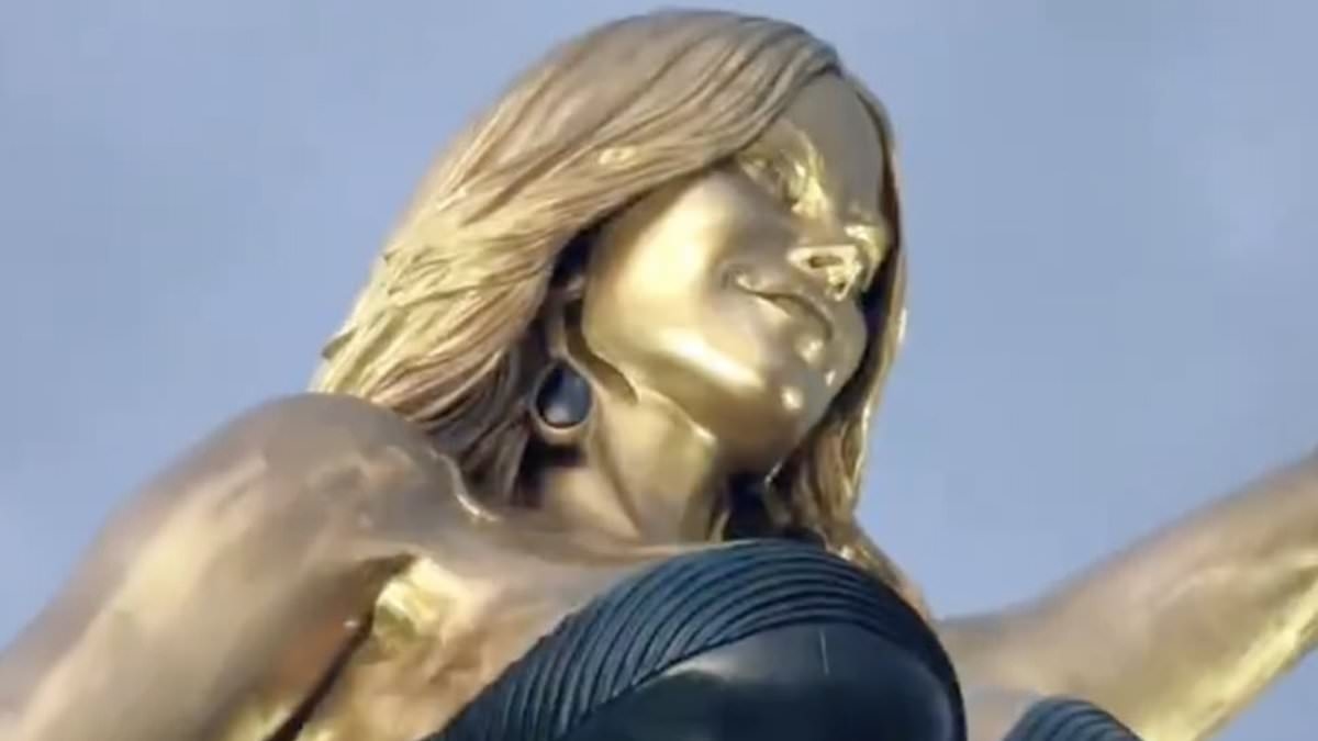 City unveils statue of its VERY famous daughter - so can YOU recognise the bombshell actress?