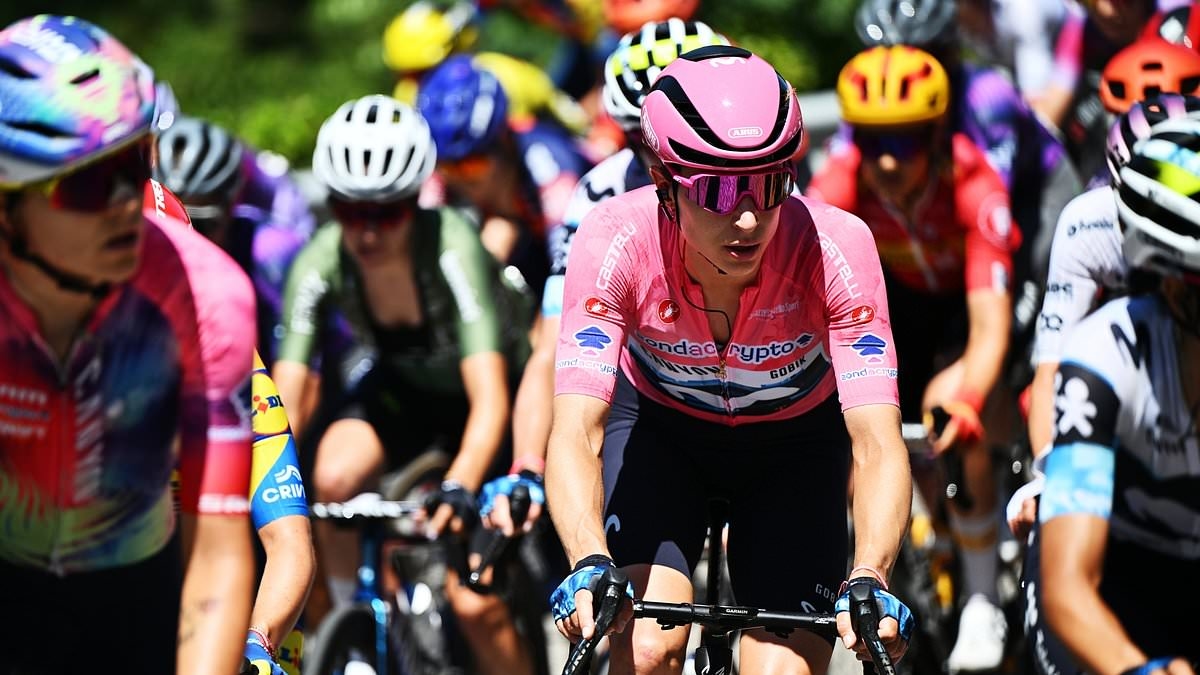 Cycling race is engulfed by punch controversy as leader appears to HIT out at rival in final sprint