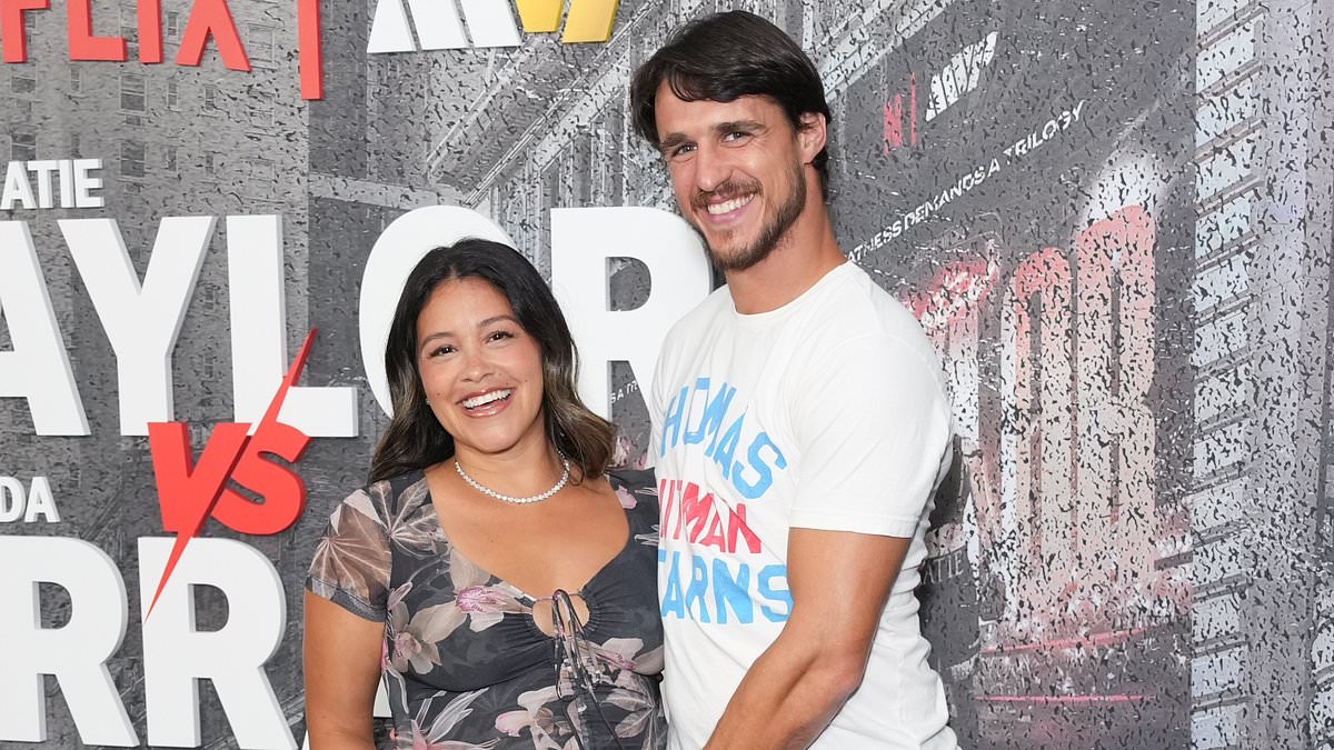BREAKING NEWS Gina Rodriguez reveals pregnancy as she debuts baby No 2 bump on red carpet with husband
