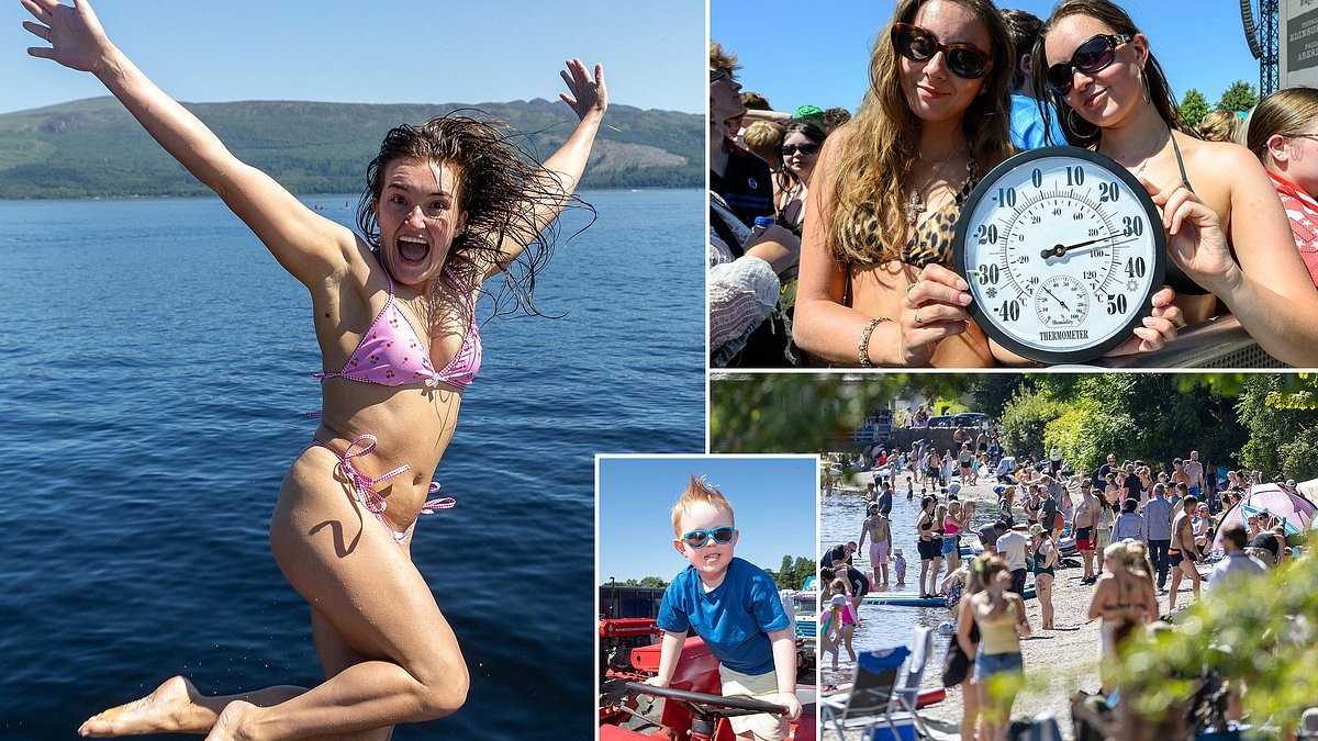 Sizzling Scotland records the warmest day in THREE YEARS