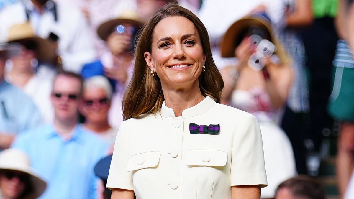 Kate's Wimbledon dons Self Portrait custom-made frock to women's Wimbledon final - with a sweet nod to Prince William