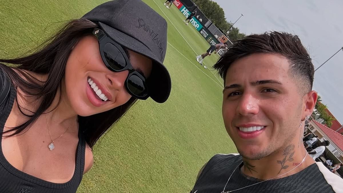 Enzo Fernandez's partner leads Chelsea WAGs in flocking to the US to cheer on their partners in Club World Cup final as they take in the New York sights before kick off