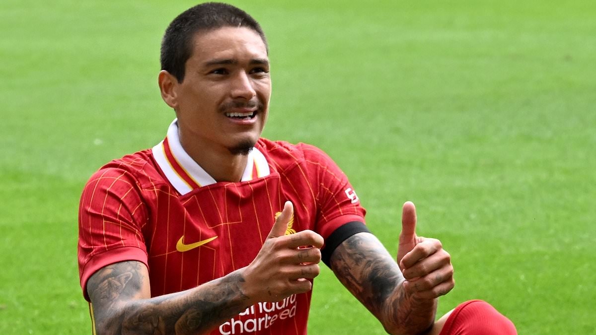 Darwin Nunez pays tribute to Liverpool team-mate Diogo Jota with celebration after scoring in friendly against Preston