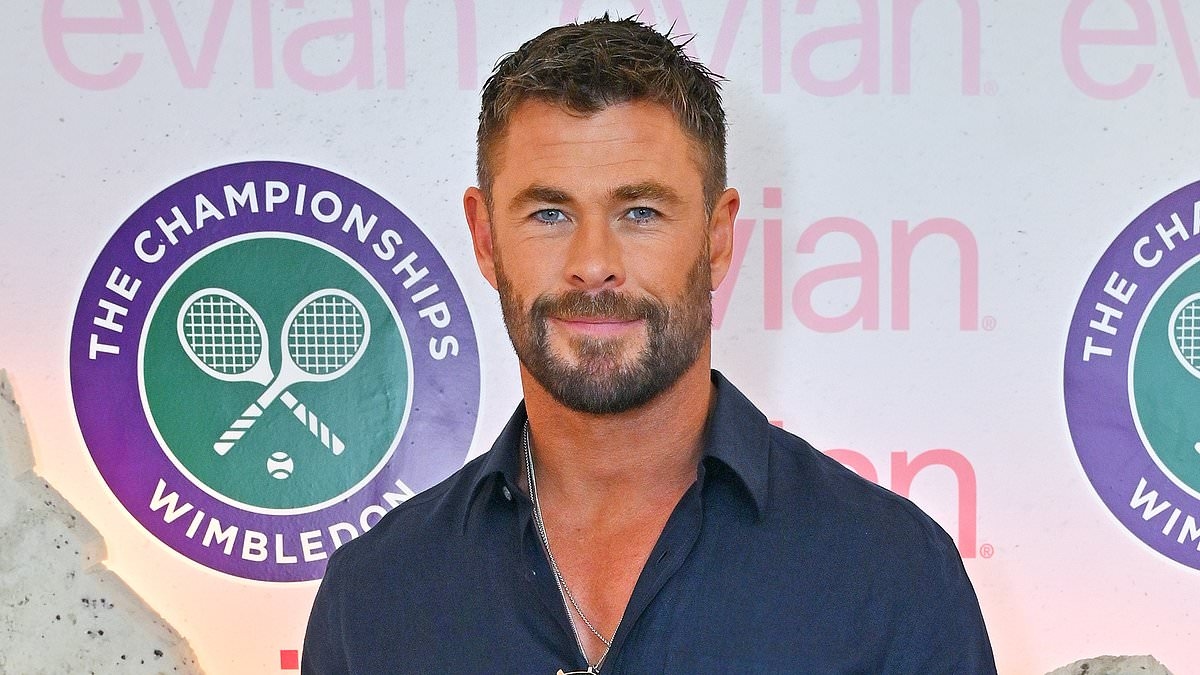 Chris Hemsworth attends Wimbledon without his wife Elsa Pataky as they continue to spend time apart and have not been seen together for weeks