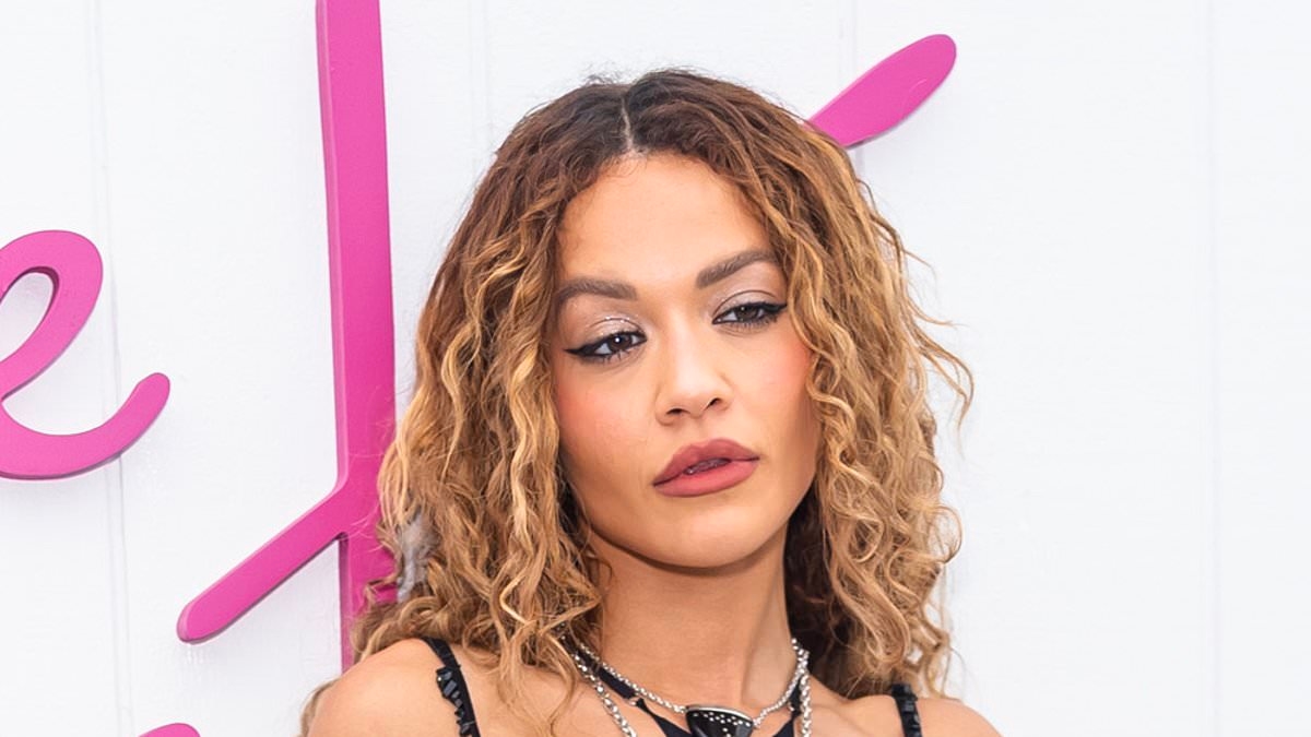 Rita Ora puts on a racy display in black lingerie look and thigh high boots as she attends event in New York