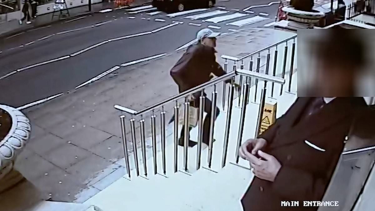Moment 'Russian spy' drops off USB stick in plot to leak sensitive details about Grant Shapps is shown in court
