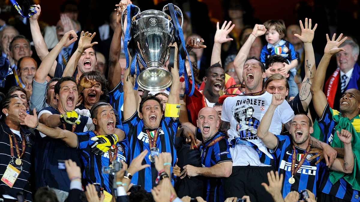 Champions League winner's son follows in his legendary father's footsteps and signs first professional deal - 15 years on from dad's historic Treble win