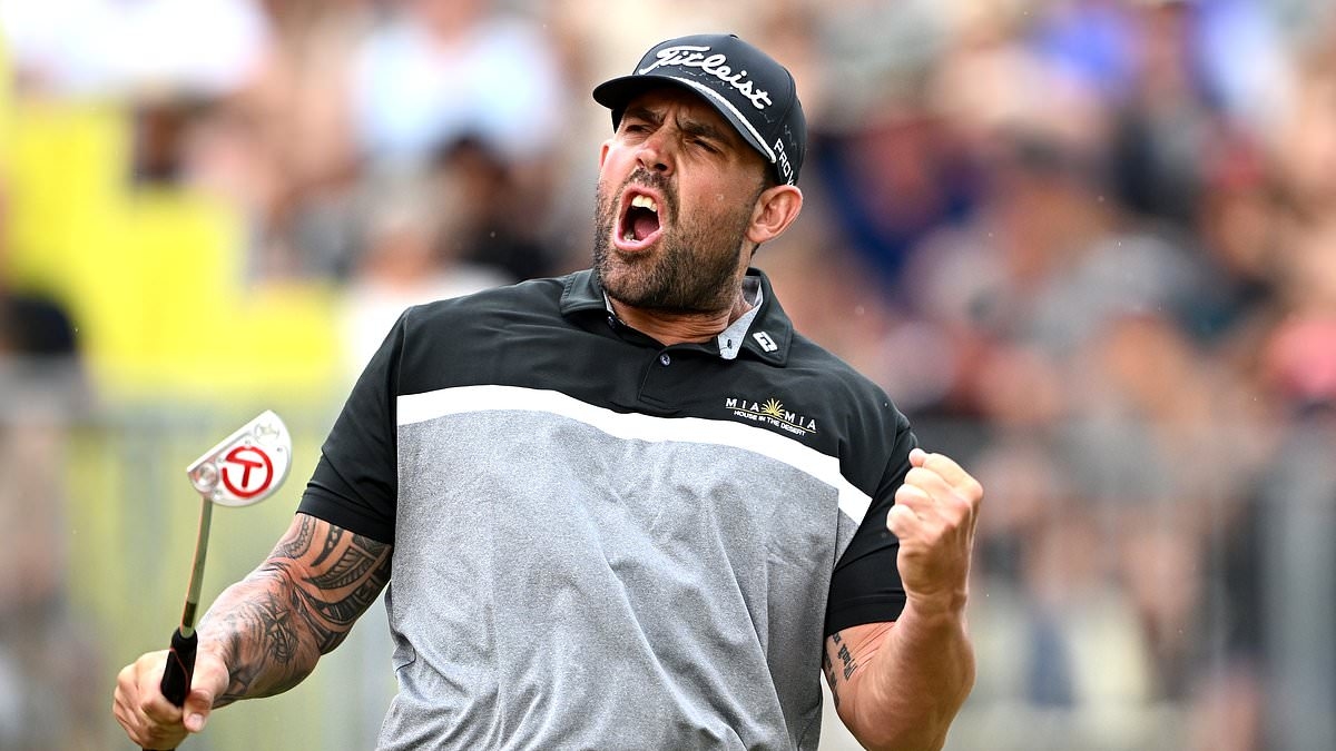 CALUM CROWE: It's Sons of Anarchy meets Happy Gilmore as former bike-gang bad boy Ryan Peake tees it up at Royal Portrush
