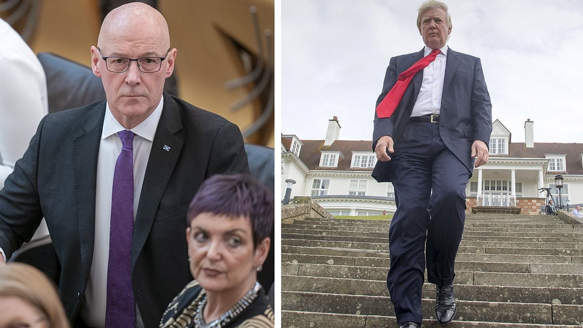 EUAN McCOLM: Ignore the urge to stick two fingers up to Trump, deploy some 'necessary hypocrisy' and welcome him to Scotland, Mr Swinney - it's your duty