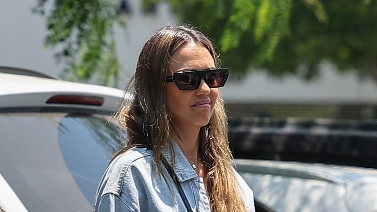 Jessica Alba looks relaxed after vacation in Mexico with hunky new boyfriend 11 years her junior