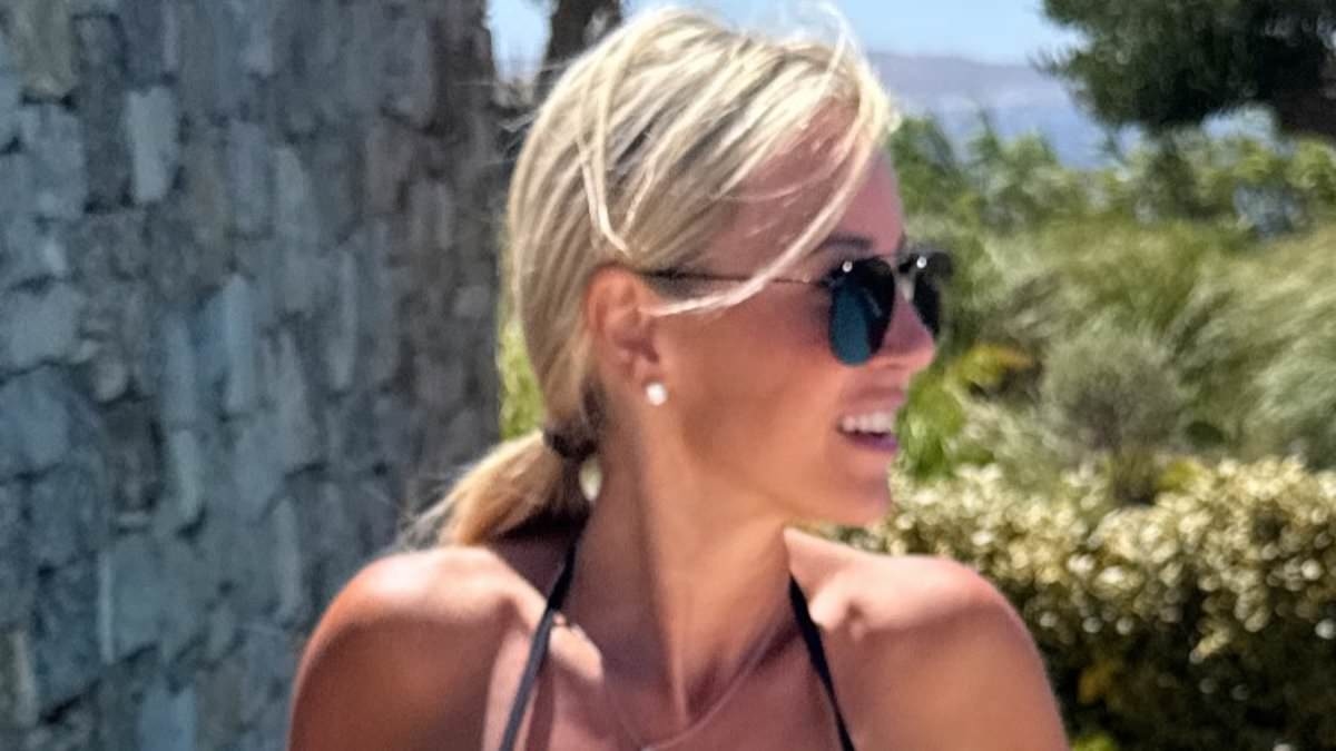 Roxy Jacenko shows off the results of her recent breast revision surgery during lavish holiday in Turkey