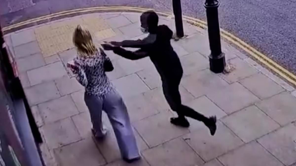 Moment London model has her phone snatched for the SECOND time in three months - then chases masked thieves