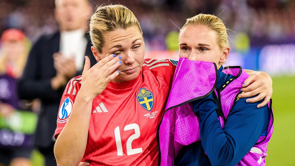 Sweden's goalkeeper delivers x-rated verdict on penalty shoot-out defeat by England - after she blazed spot-kick that would have won the game over the bar