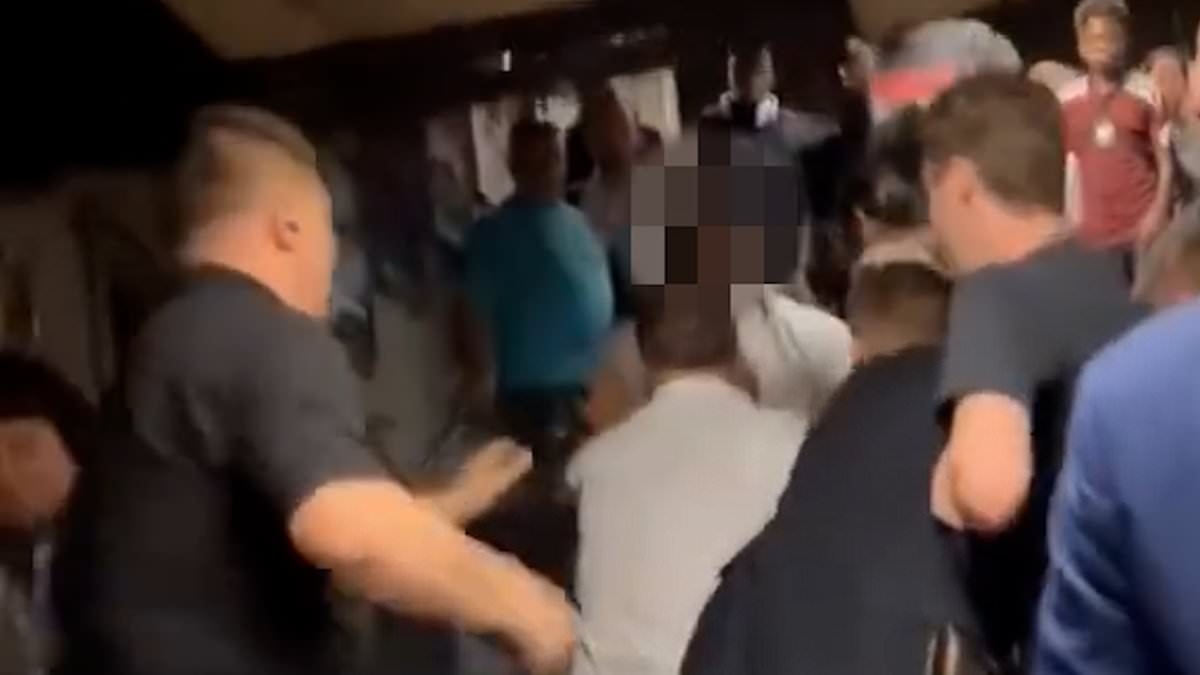 EXCLUSIVE Truth behind Tube station brawl revealed: Man dumped toddler on floor to pile into massive fight