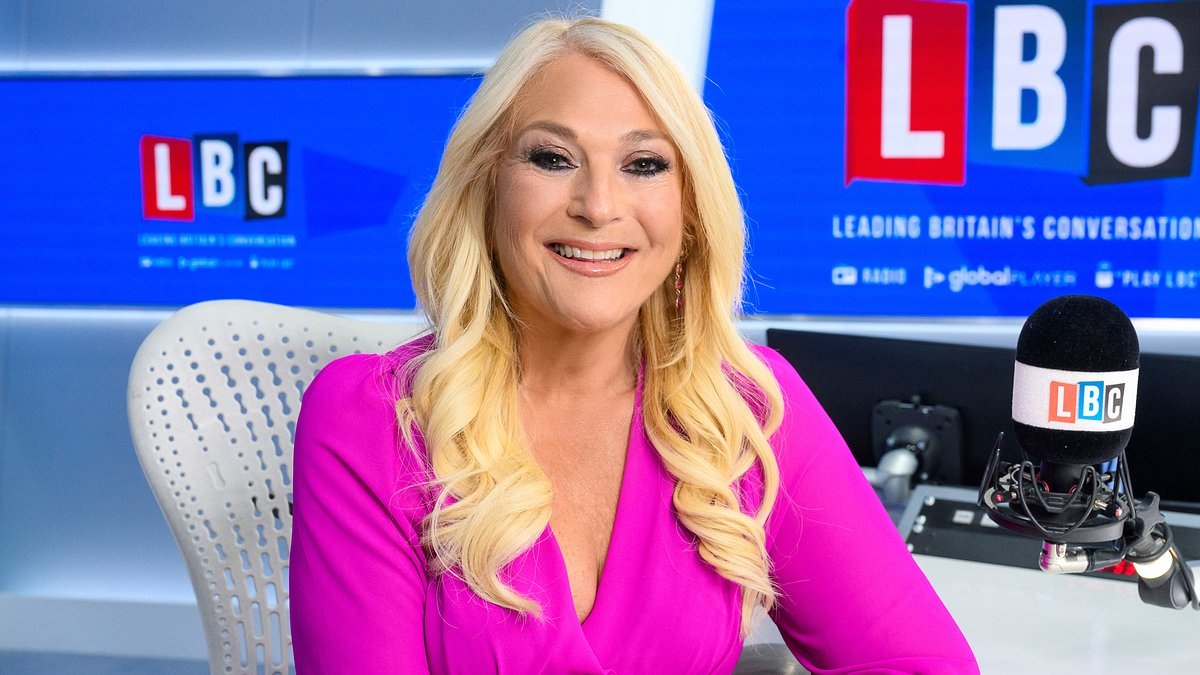 Thug with loudhailer chases Vanessa Feltz through the street yelling 'fascist Zionist scum'