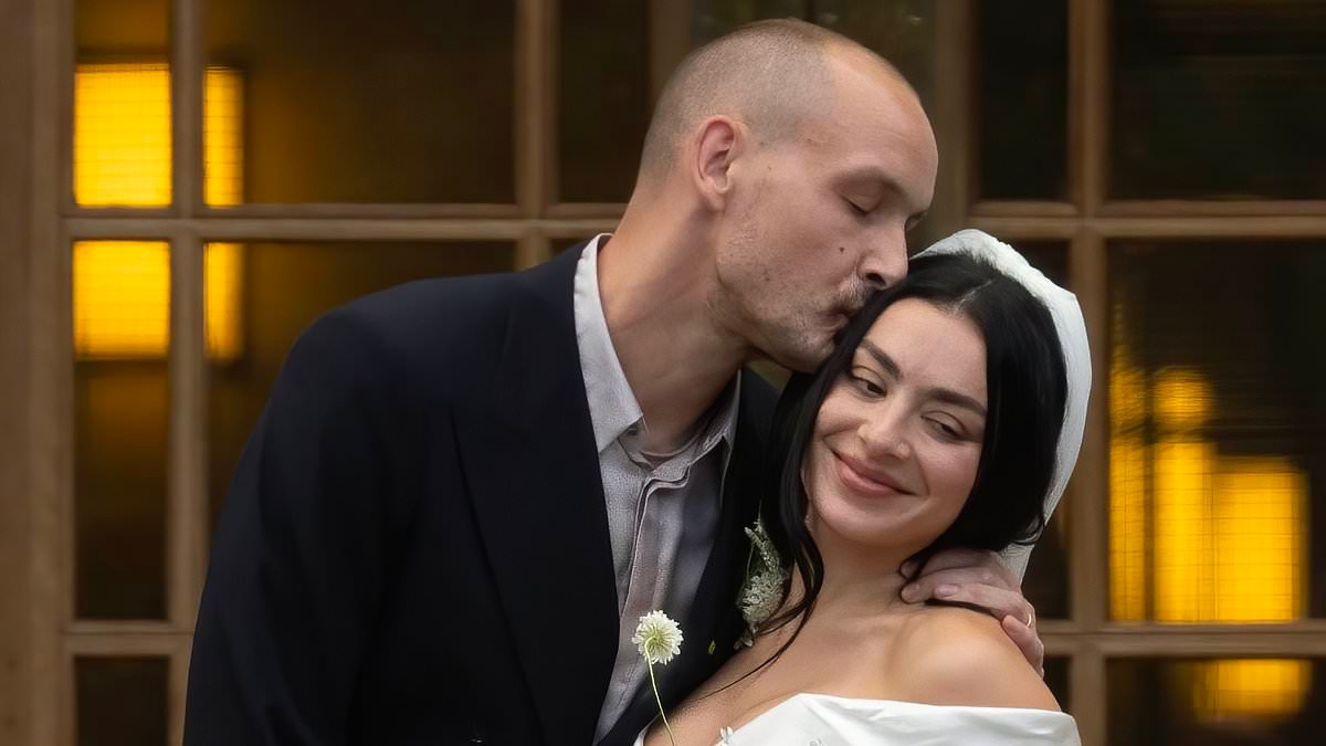 Newlywed Charli XCX reveals emotional husband George Daniel cried as they tied the knot in intimate ceremony before sharing glimpse of couple's wild afterparty