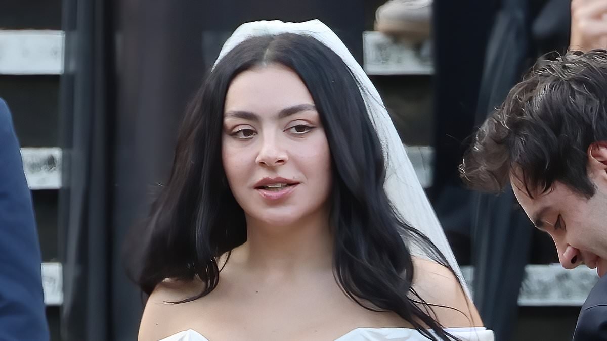 All the details on Charli XCX's chic corseted Vivienne Westwood wedding dress - and its striking similarities to another music superstar's bridal gown