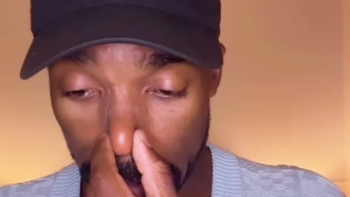 Ore Oduba breaks down in tears as 'ashamed and embarrassed' presenter admits he's been scammed in elaborate online hoax