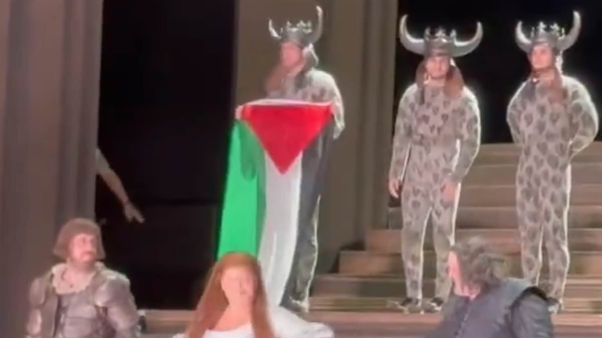 Pro-Palestine protester who staged demonstration at Royal Opera House during curtain call is 'queer dance artist' who attended £48k-a-year school