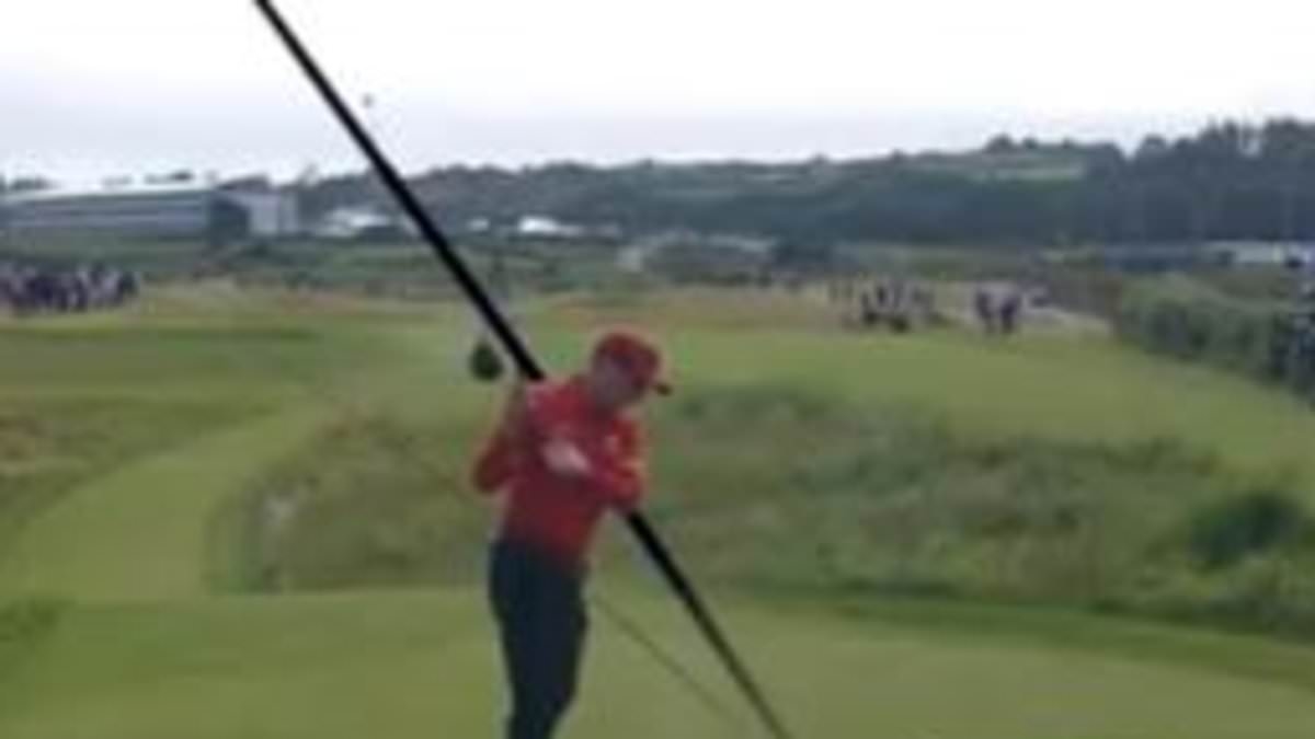Legendary European golfer Sergio Garcia SNAPS club in anger during final round of The Open - with little-known rule set to add to his frustration