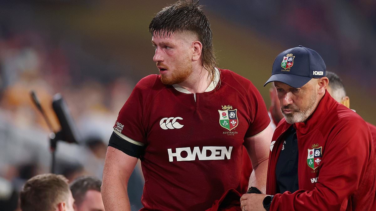 Lions call-up Scotland star to cover for Joe McCarthy after he picked up injury in first Test - as Andy Farrell faces changing winning team