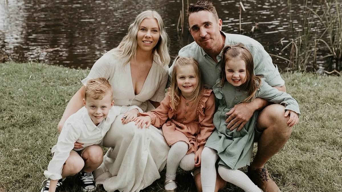 Aussie cop, 37, mysteriously drops dead while at the beach on holiday with his young family