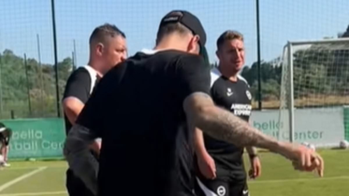 Premier League manager shows off outrageous skills in training session as his club prepare for pre-season friendlies