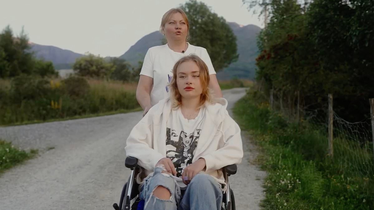 Ukrainian model, 20, found horrifically injured in Dubai appears in wheelchair for harrowing first interview as she describes 'beating' by male revellers who warned her 'you belong to us' at party before she blacked out