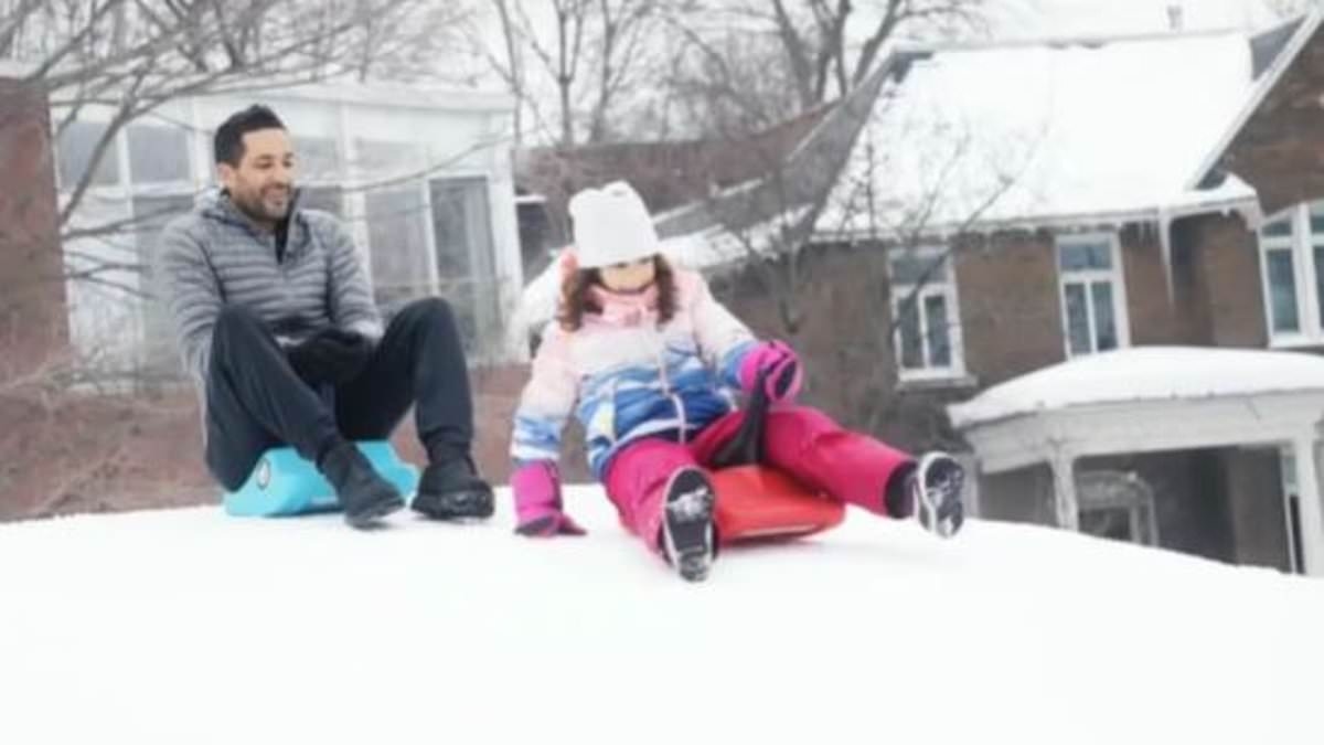 Melina Frattolin's 'murderer' dad shared video of little girl sledding with creepy 'hush little baby' lullaby