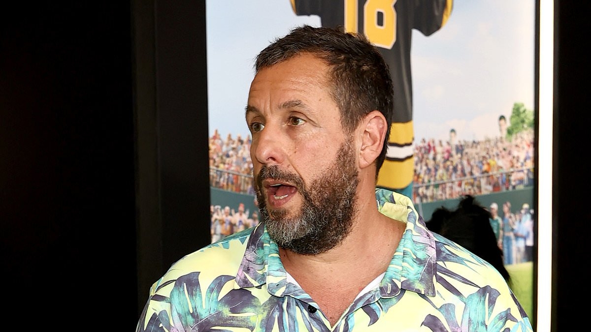 Adam Sandler on red carpet after he was forced to make sad change to Happy Gilmore 2 after costar's death