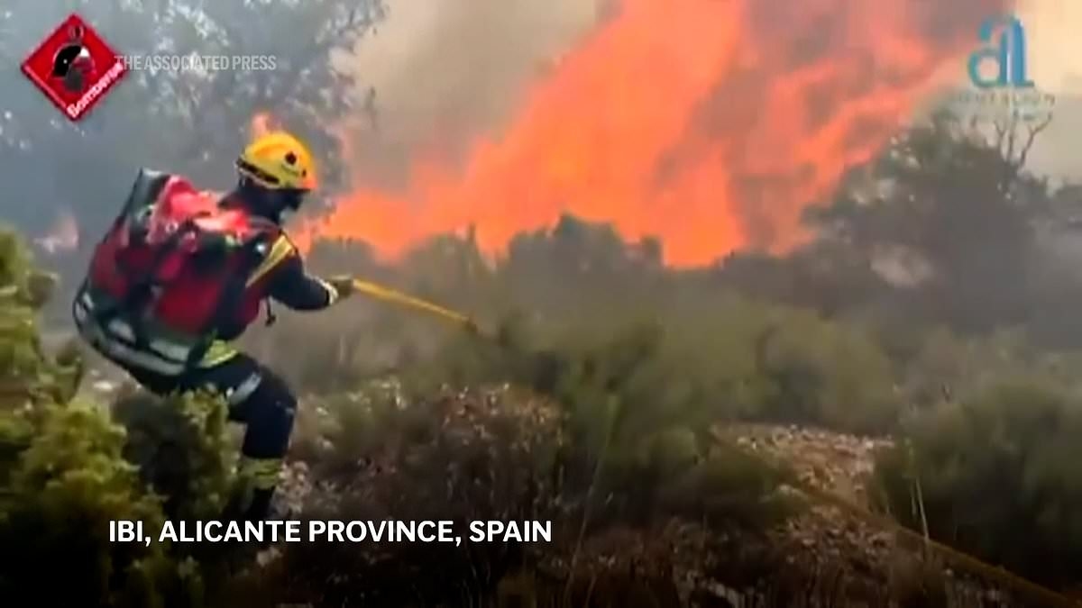 Greece closes the Acropolis as 44C heatwave grips Athens and Malaga is hit by wildfires while tornado rips through airport in storm-hit France as Europe battles extreme weather
