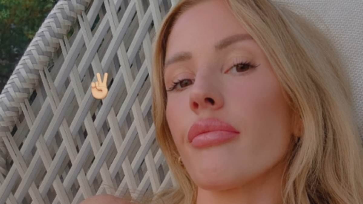 Ellie Goulding, 38, puts on a VERY busty display in plunging summer dress in latest selfie amid new romance with actor, 28