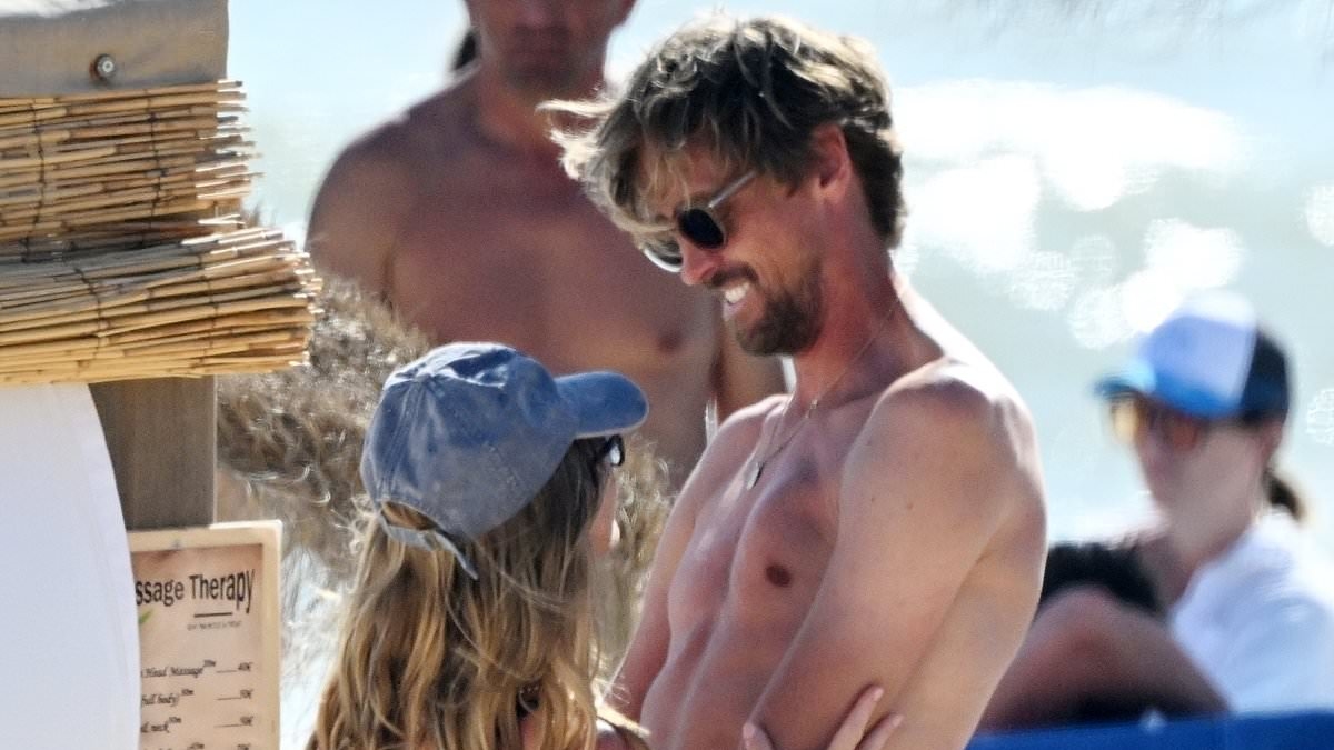 Abbey Clancy and Peter Crouch pack on the PDA during Portuguese holiday as they prove they're more loved-up than ever after 14 years of marriage