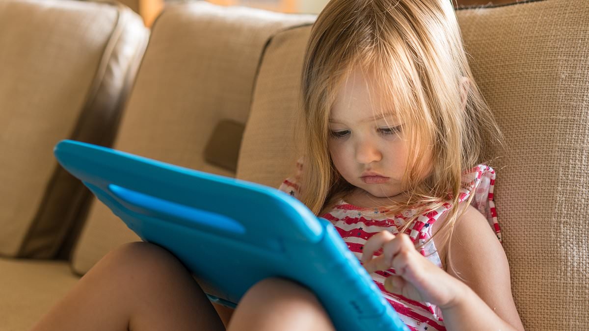 Sitting down for dinner? Make room for three screens! Brit families are relying on iPads and phones to get through meal times, study reveals