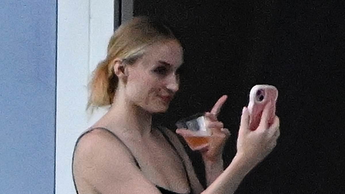 Sophie Turner keeps her distance during tense reunion with ex Joe Jonas and his family for daughter's birthday