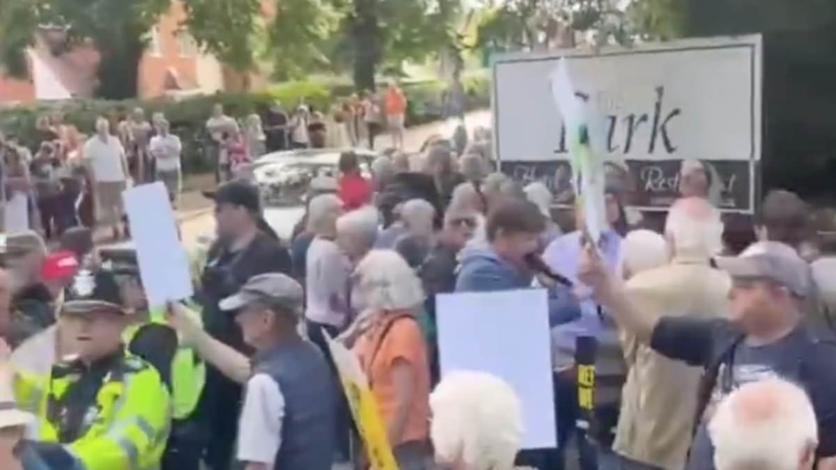 Migrant hotel hit by protests in Norfolk threatens to close if Home Office pushes ahead with plans to replace resident asylum seeker families with single adult men