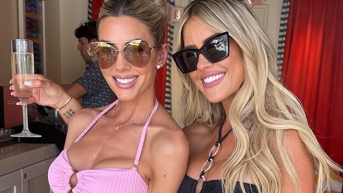 Christina Haack and her ex's look-alike wife Heather Rae have a bikini face off while day drinking in Vegas