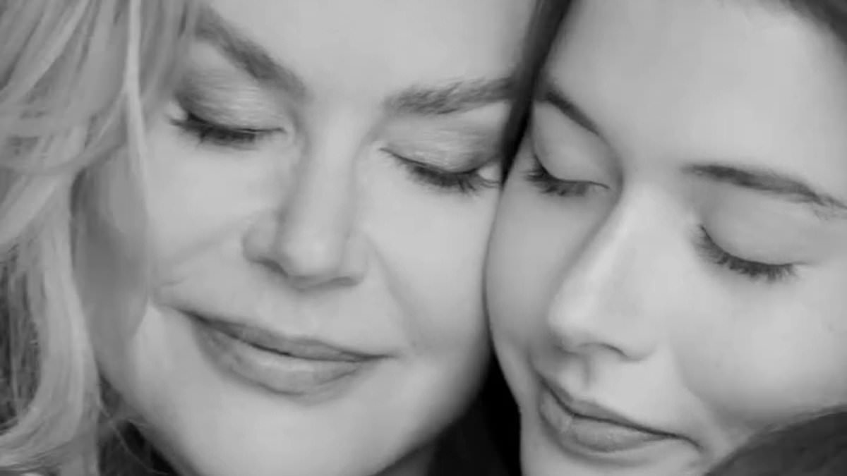 Nicole Kidman's daughter Faith, 14, follows in her showbiz footsteps as they pose for joint beauty campaign