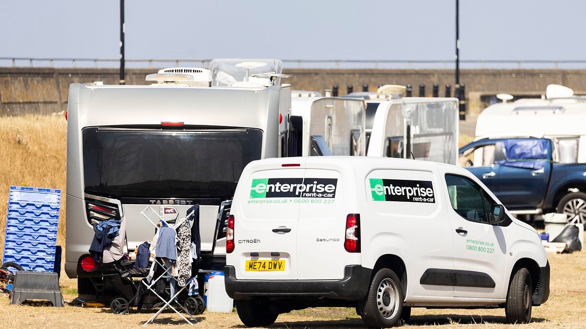 Travellers invade seaside town: Residents fury a amid reports of fighting, rubbish dumping and dirty nappies thrown in the sea