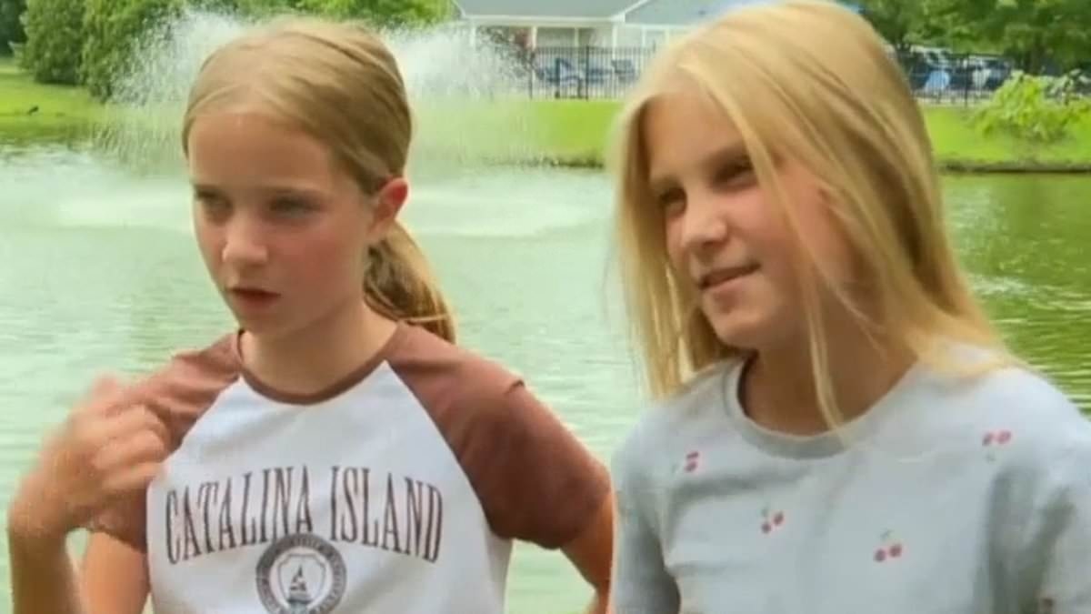 Quick-thinking sisters, both 9, become unlikely heroes after saving drowning girl, 4, who 'turned blue in the water'