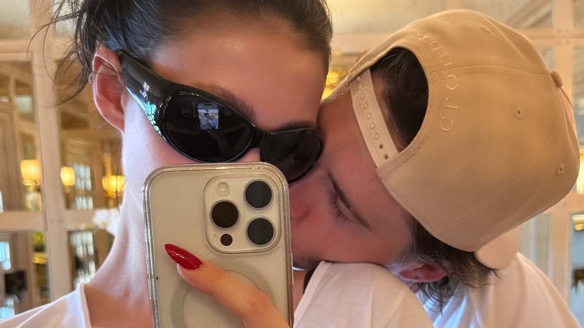 Brooklyn Beckham and his wife Nicola Peltz make loved-up appearance in the countryside whilst his estranged family holiday in the South of France amid ongoing feud