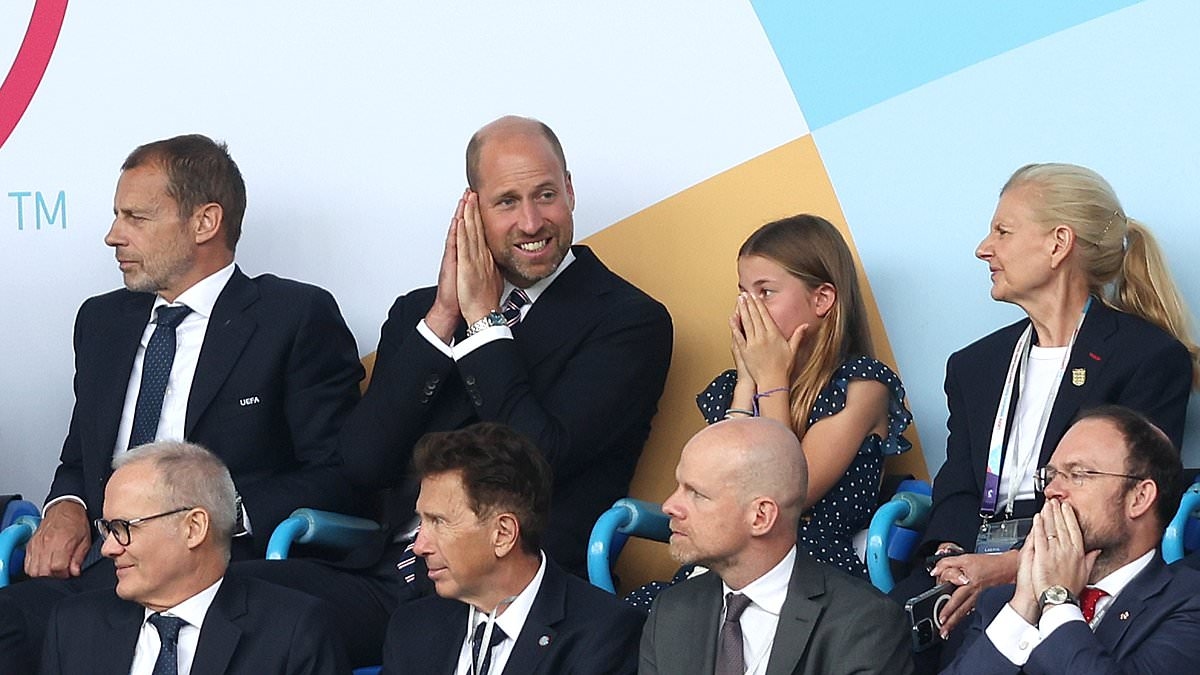 Her Royal Lioness! Princess Charlotte shows just how much it means as she was seen going through all the emotions during dramatic Euros final