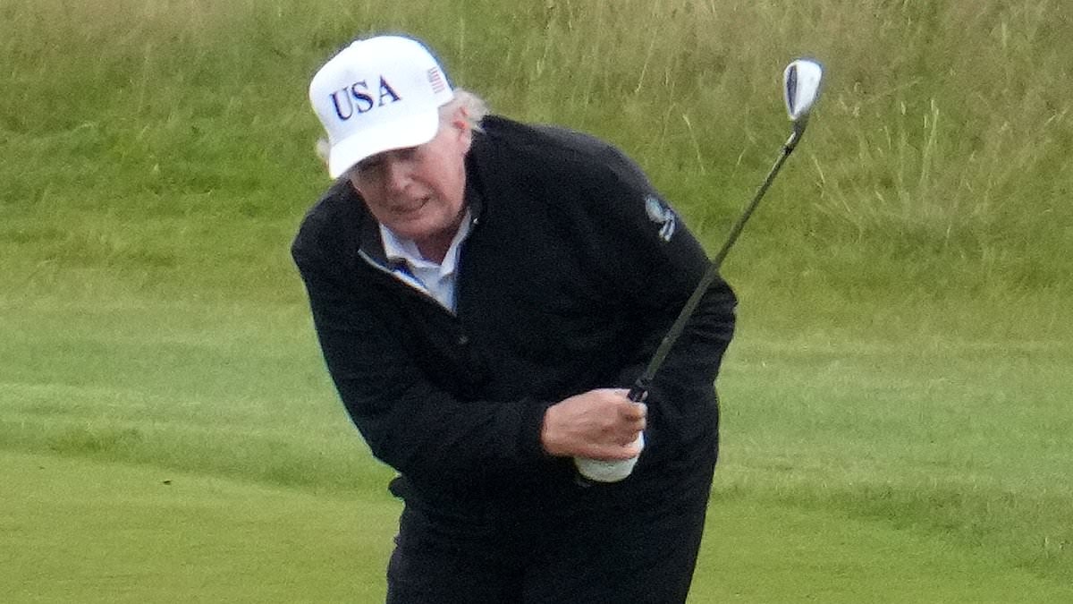 Footage of Donald Trump 'cheating' on the golf course goes viral