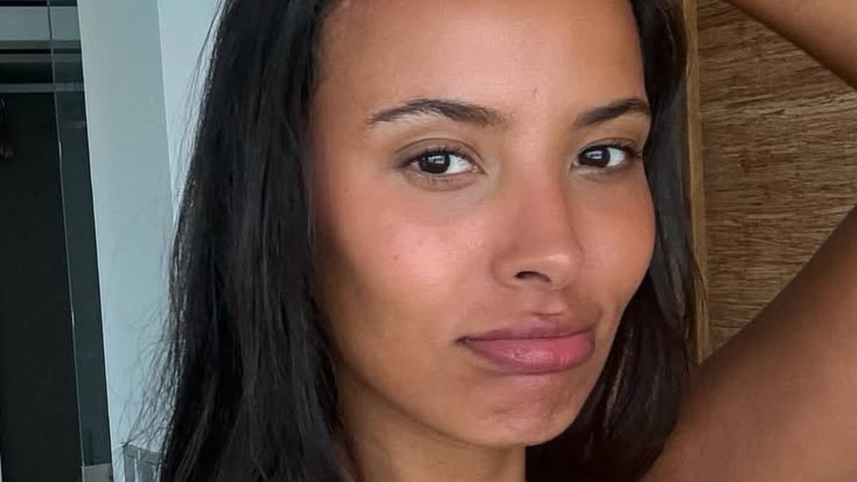 Maya Jama shares slew of loved-up snaps with footballer boyfriend Ruben Dias as she enjoys 'work and play' getaway