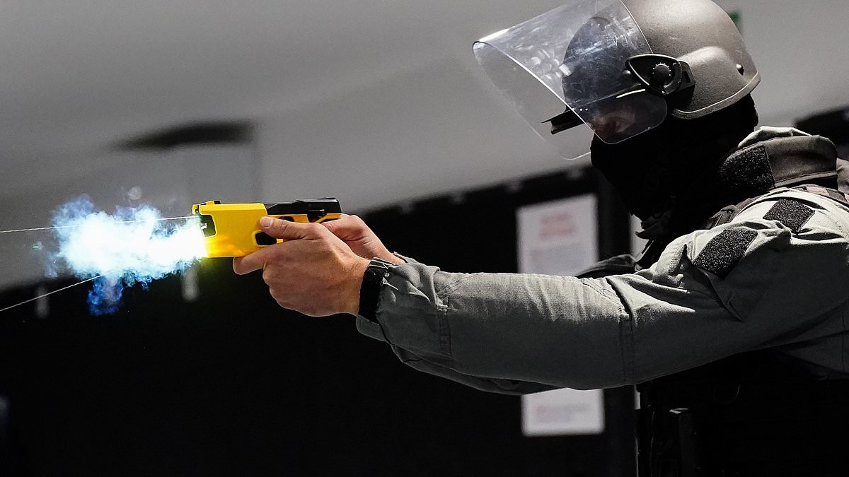 Violent inmates now face being tasered by prison officers as Justice Secretary vows to 'keep staff safe'