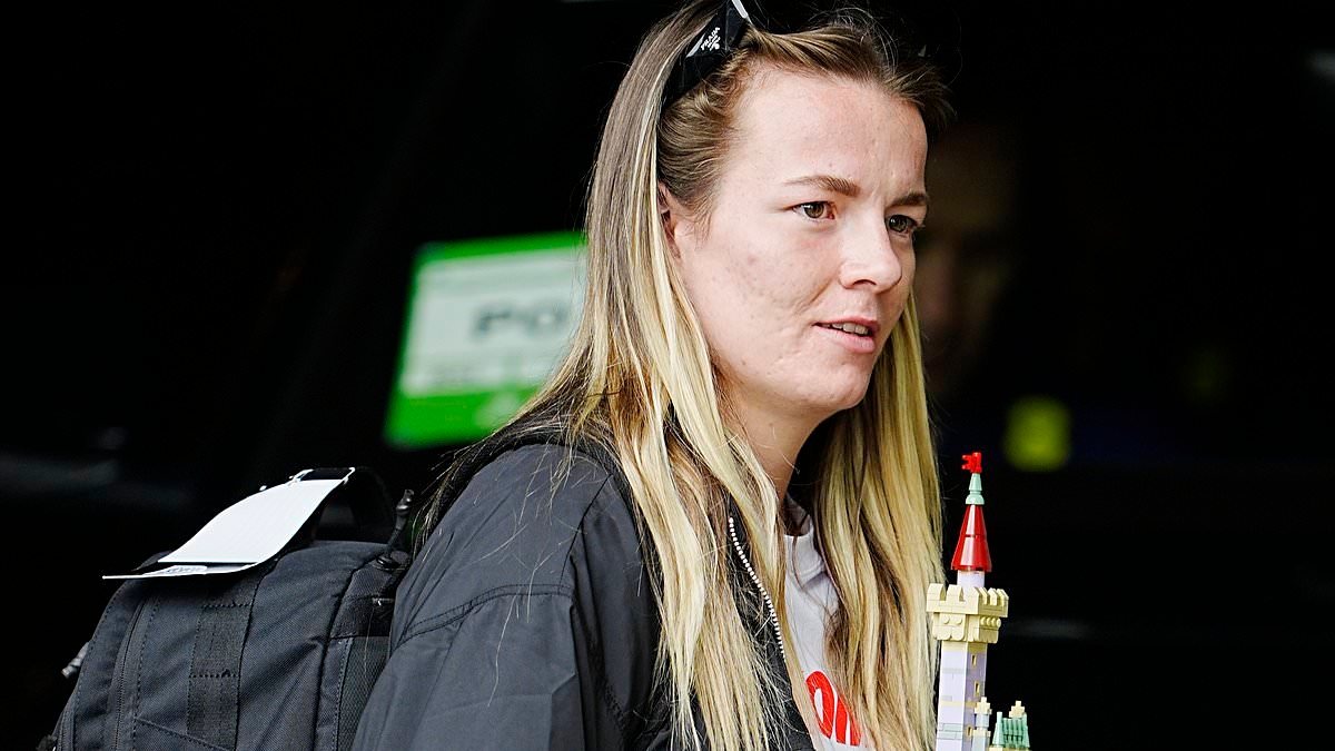 Revealed: The reason why England hero Lauren Hemp is clutching a Lego Disney set as she leaves Swiss hotel ahead of triumphant homecoming