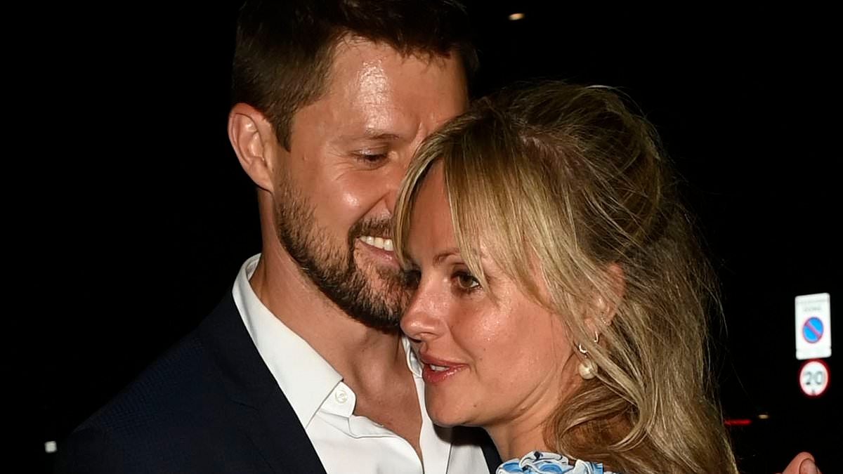 Tina O'Brien passionately kisses new interior design mogul boyfriend Adam Fadlé as they depart Jack P. Shepherd's wedding in the early hours