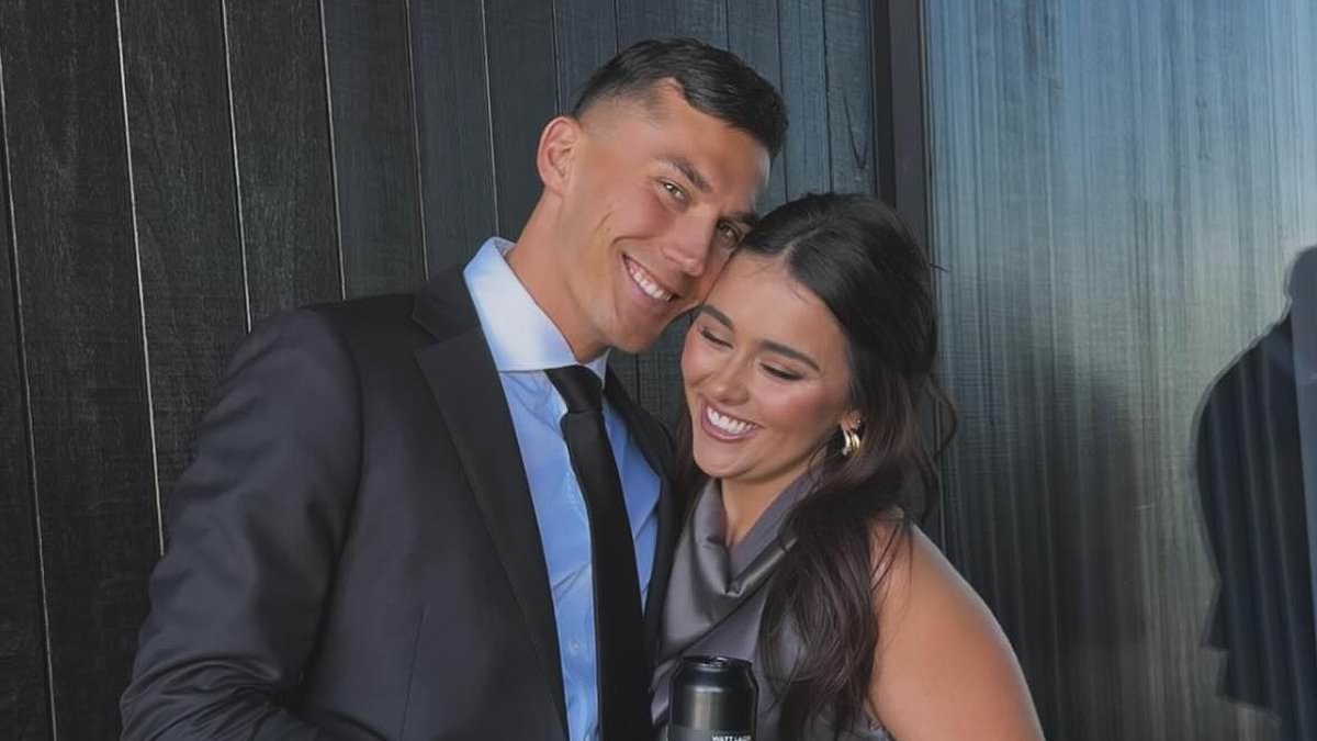 AFL star Isaac Cumming reveals exciting baby news with fiancée Mia Young: 'January can't come soon enough'