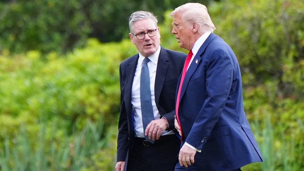 Trump tells Starmer his North Sea oil taxes 'make no sense' in new lecture for PM after president uses visit to hand out advice on beating Farage